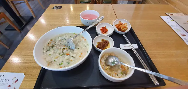 단팥죽과 반찬