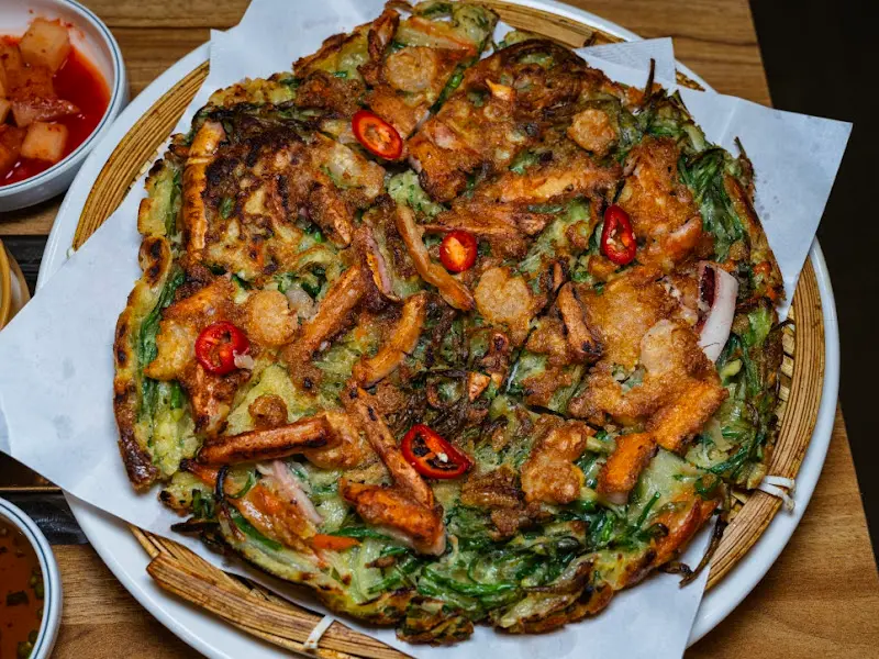 해물파전 확대 사진