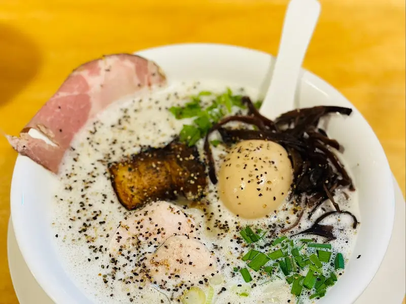 토리파이탄 라멘의 클로즈업 샷