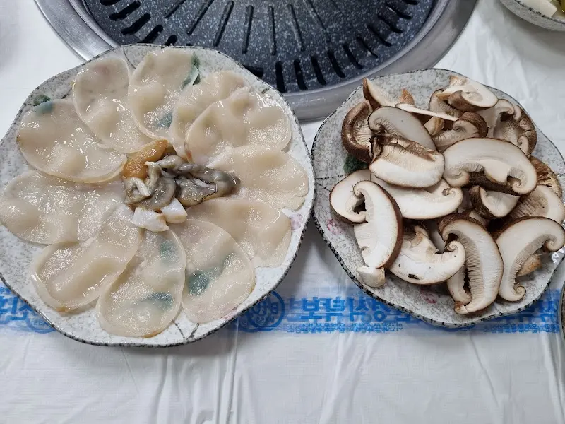 키조개와 표고버섯