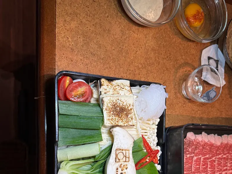 스키야키 재료 상세