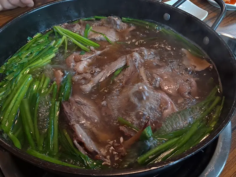 오리백숙 근접샷