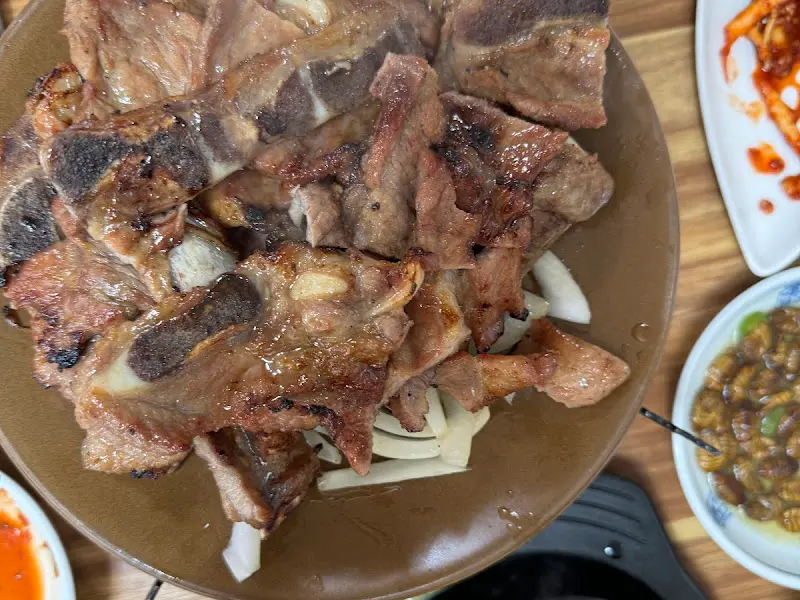 돼지갈비 클로즈업