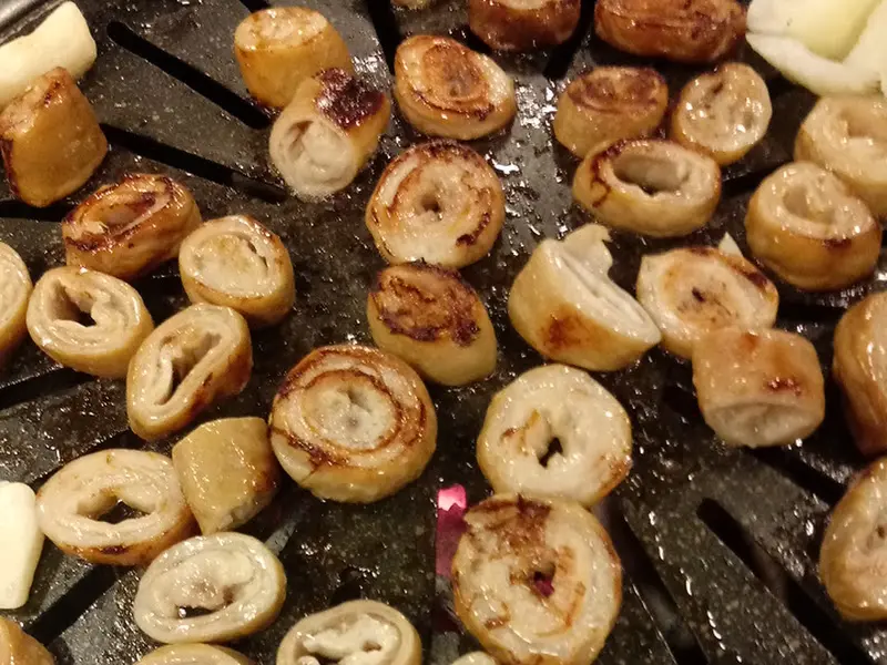 노릇노릇 구워진 막창