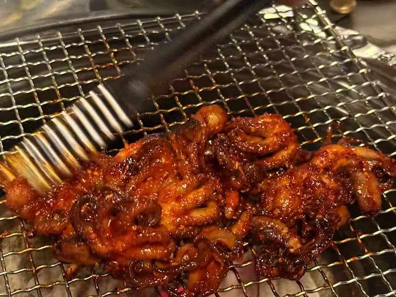 맛있게 구워진 쭈꾸미