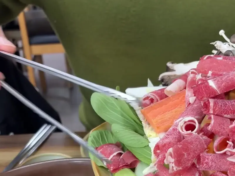 만두 건져올리기