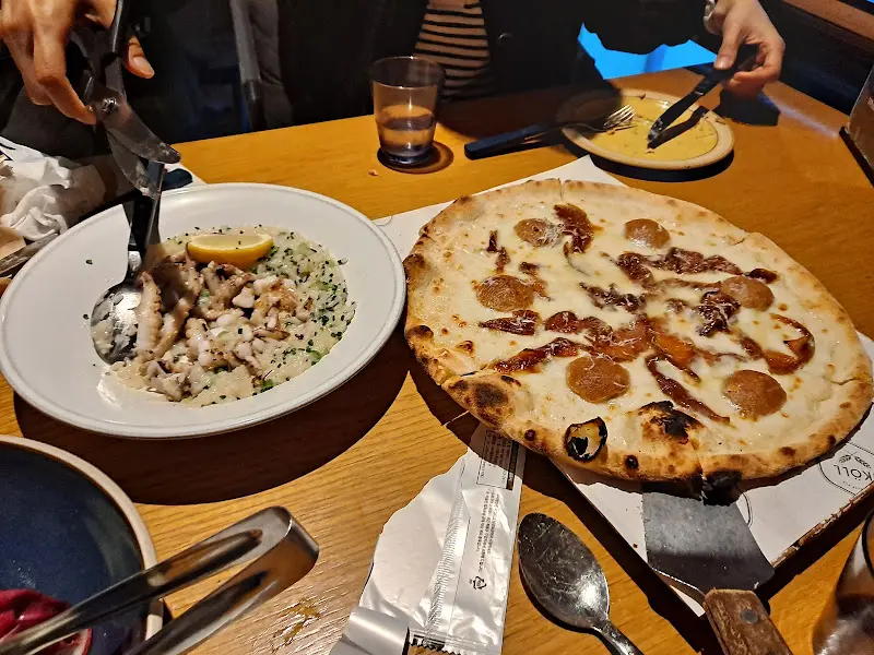 쭈꾸미 리조또와 애플 피자