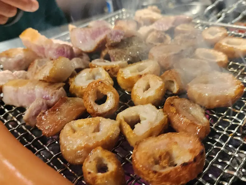 불판 위의 막창