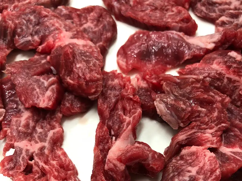 윤기가 흐르는 신선한 안창살