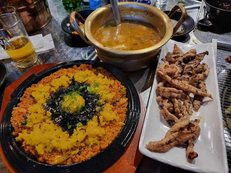 장군밥과 닭구이