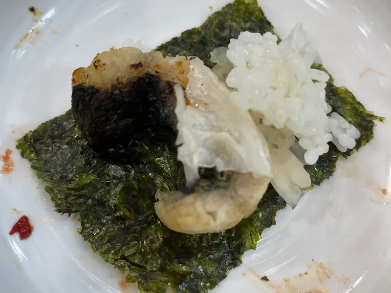 장어구이 근접샷