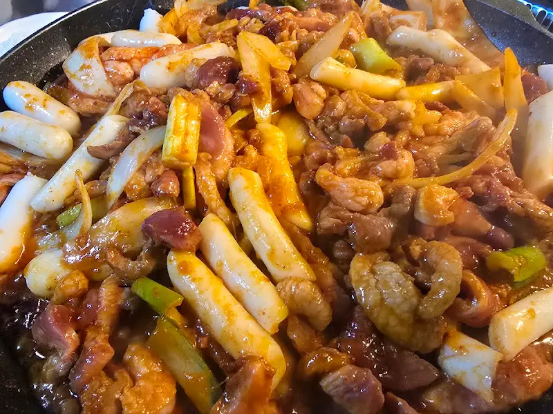 양념 오리 불고기