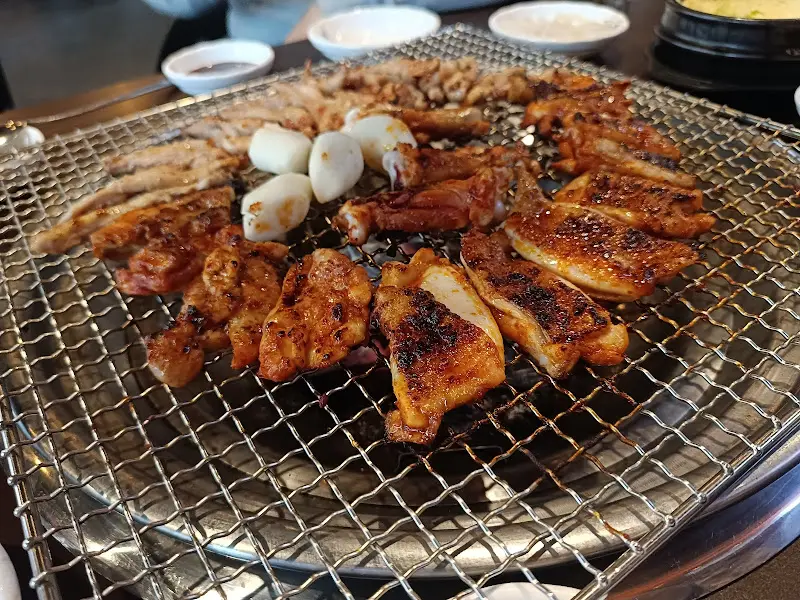 숯불 닭갈비 근접샷