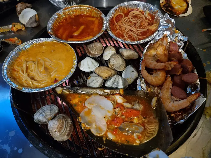 하와이조개 조개구이 구성