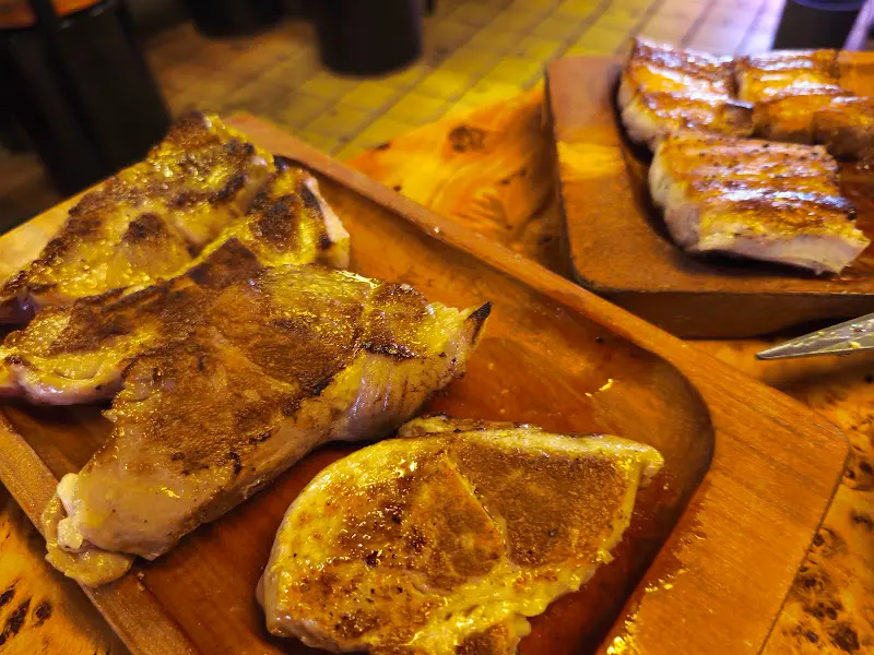 초벌된 숙성 목살