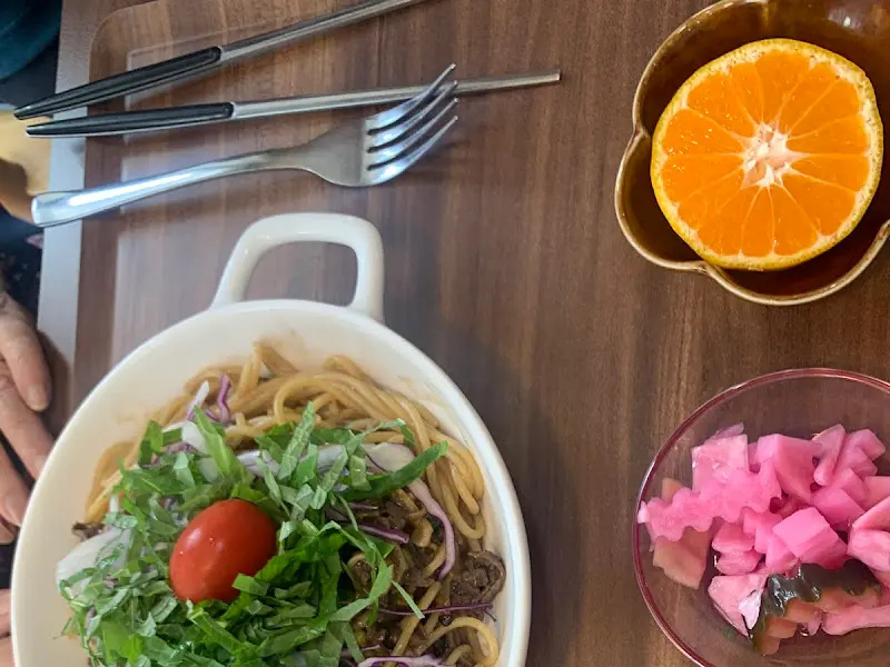 불고기 파스타 클로즈업