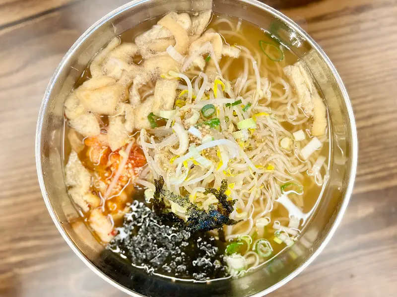 하늘에서 찍은 잔치국수