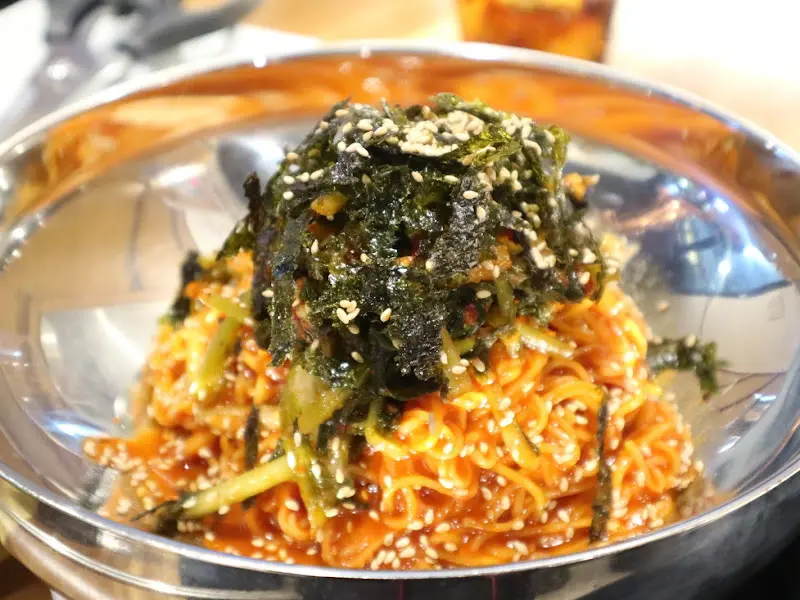 낭기뒷고기 열무비빔국수