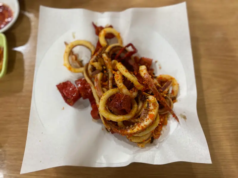 환상적인 오징어튀김