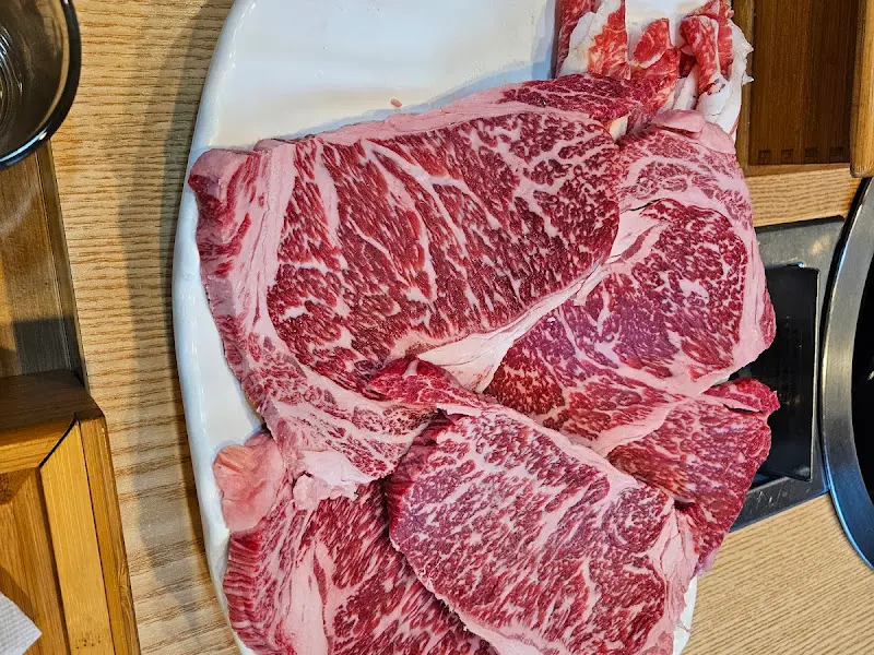 싱싱한 한우 등심 클로즈업