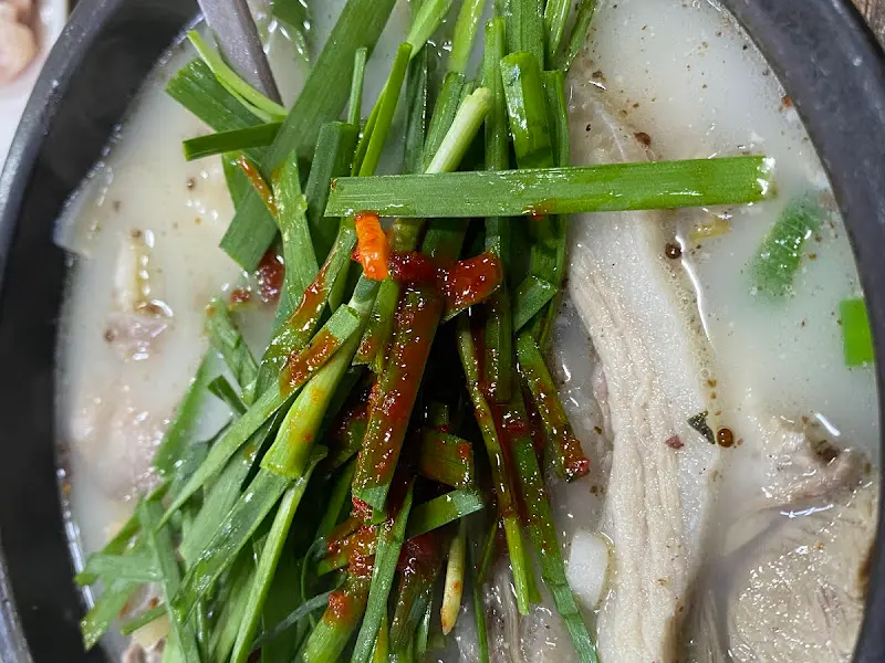 순대국밥 근접샷