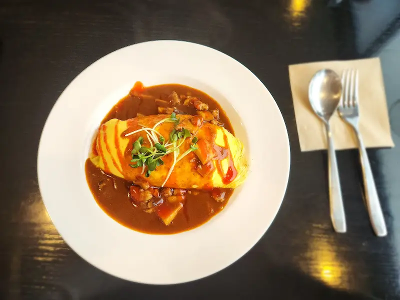 오므라이스 항공샷