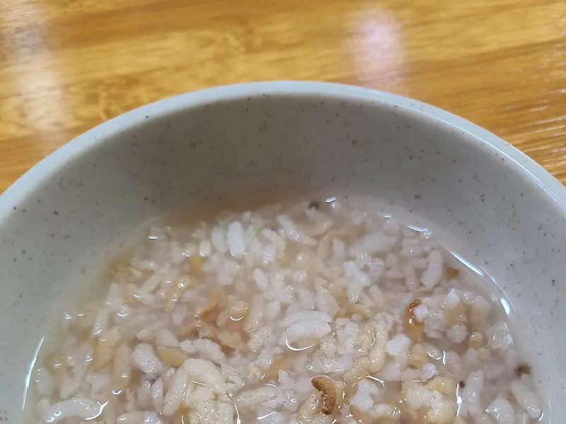 따뜻한 누룽지