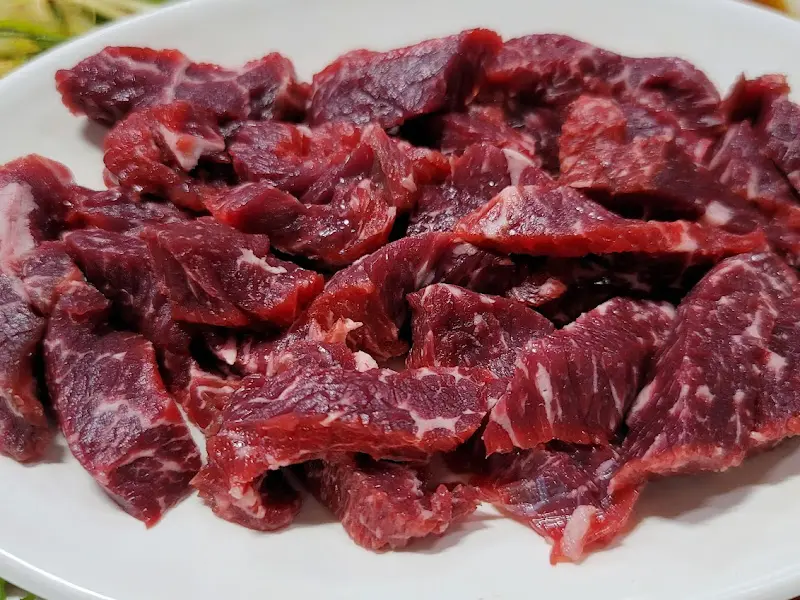 만우정육식당 육사시미