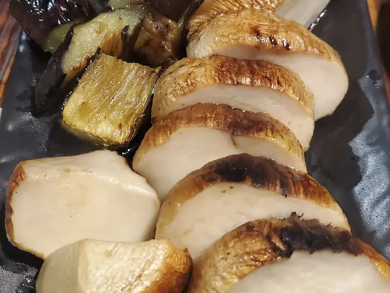 잘 구워진 버섯