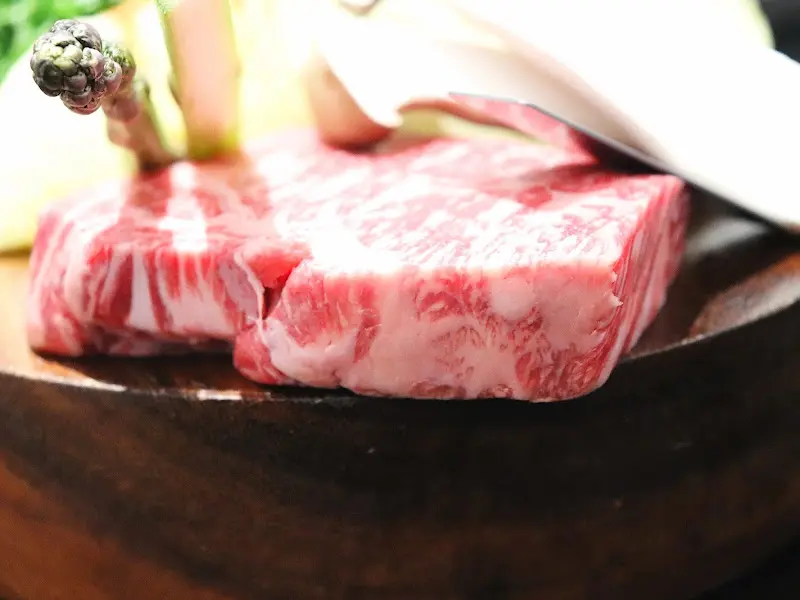 두툼 한우 마블링