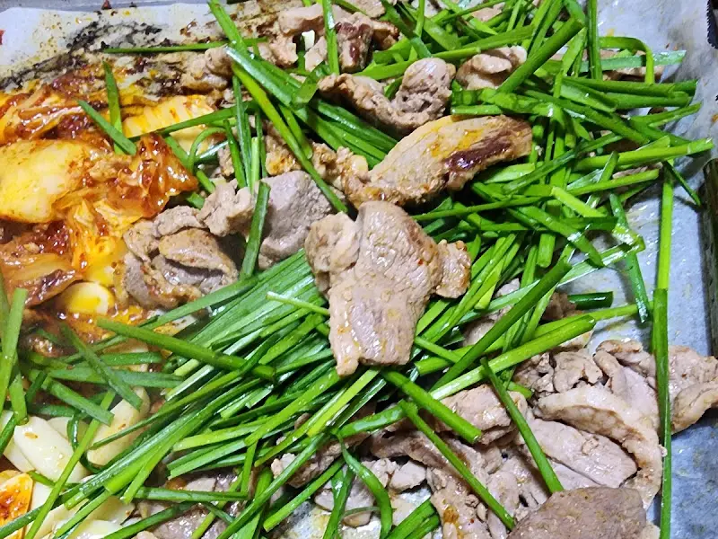 로스 오리와 부추