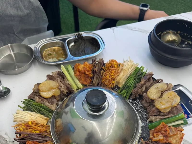 구절판 전체 상차림