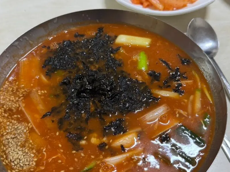 형제칼국수의 장칼국수 비주얼