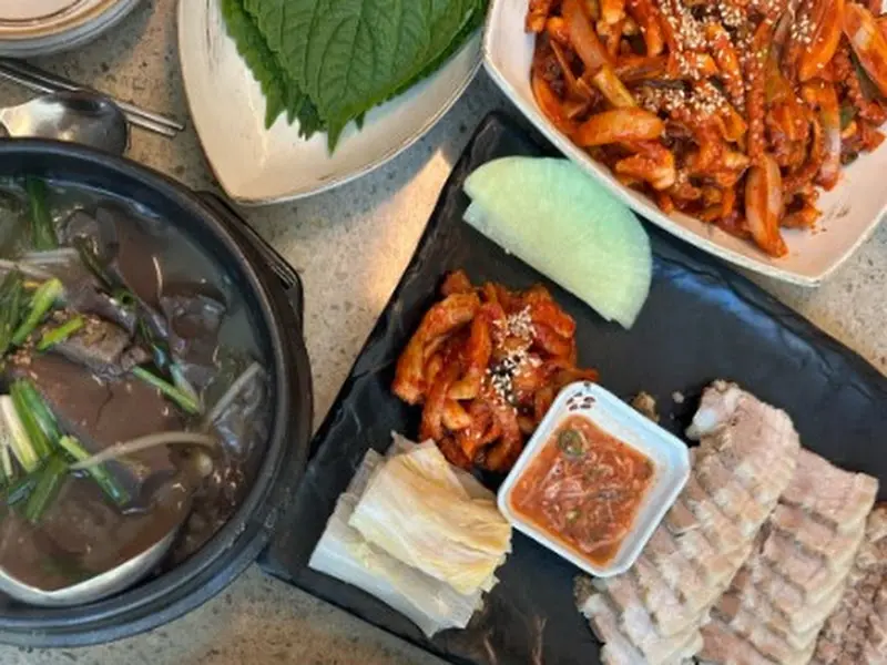 바싹불고기와 밑반찬