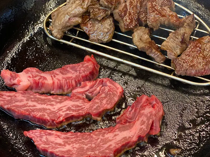 환상적인 마블링의 새우살