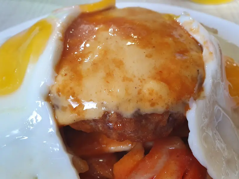 함박스테이크 클로즈업