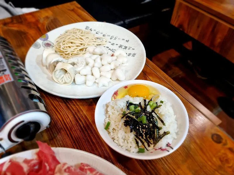 샤브샤브 후 볶음밥 재료