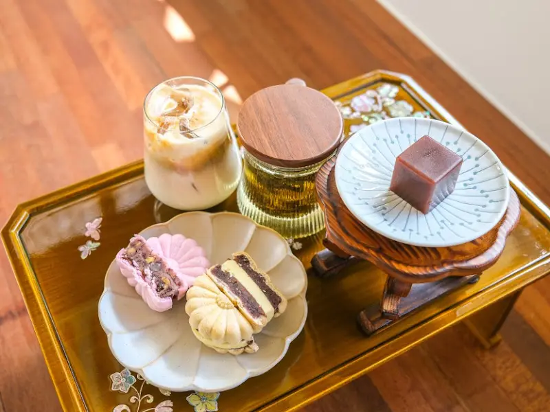 쌀라떼와 디저트