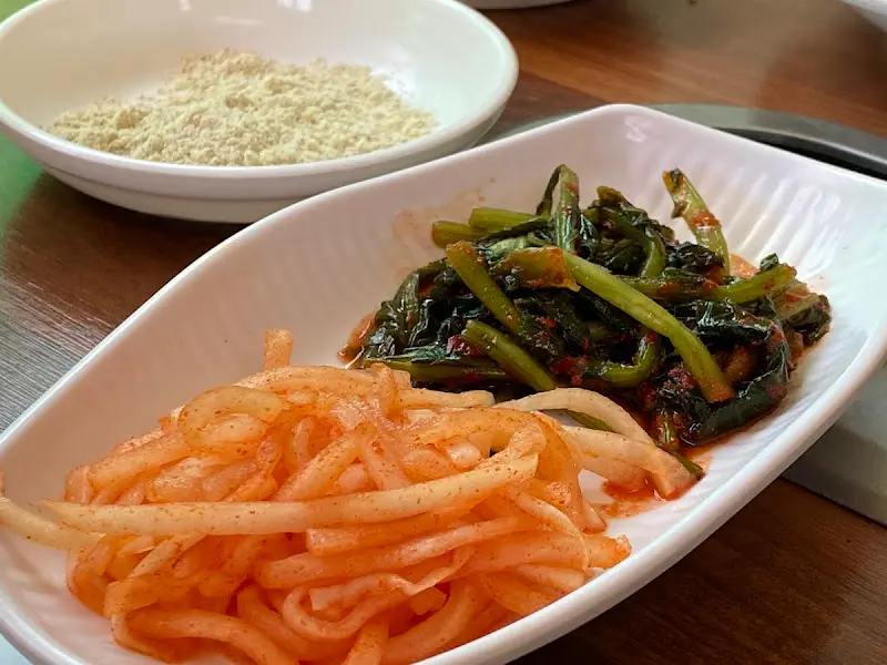 고소한 들깨가루와 나물 반찬