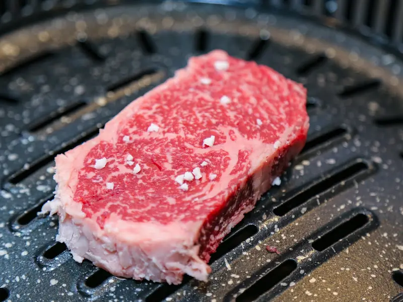 소금을 뿌린 울진 한우