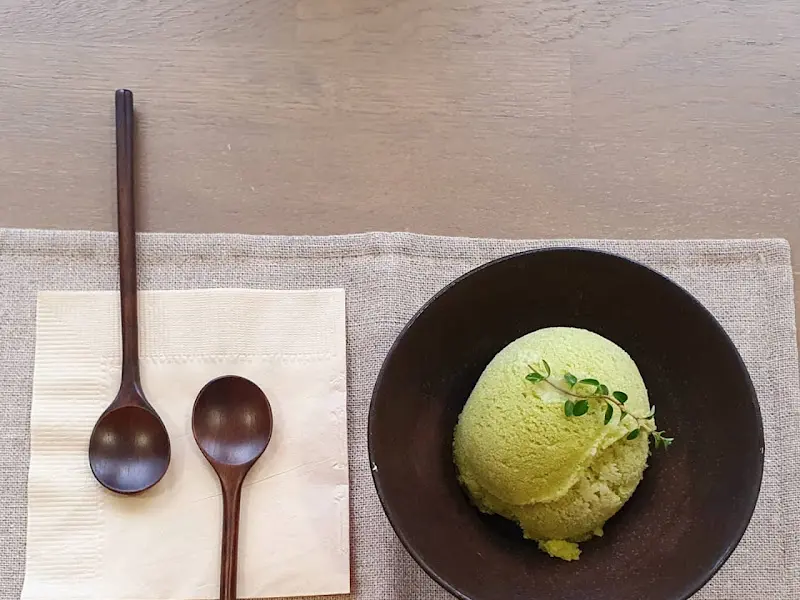 감귤 바질 아이스크림