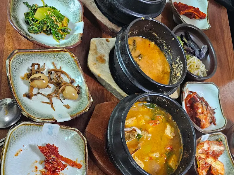 다양한 반찬 클로즈업