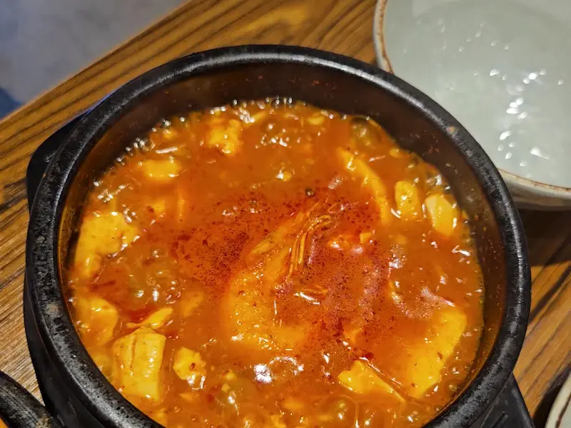 순두부찌개 클로즈업
