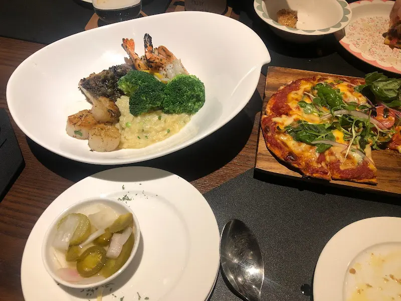 관자 요리, 피자