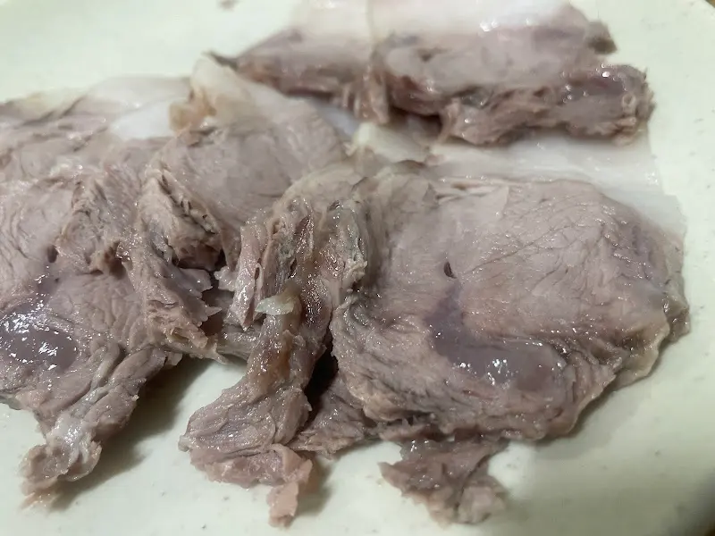 촉촉한 수육 단독 샷