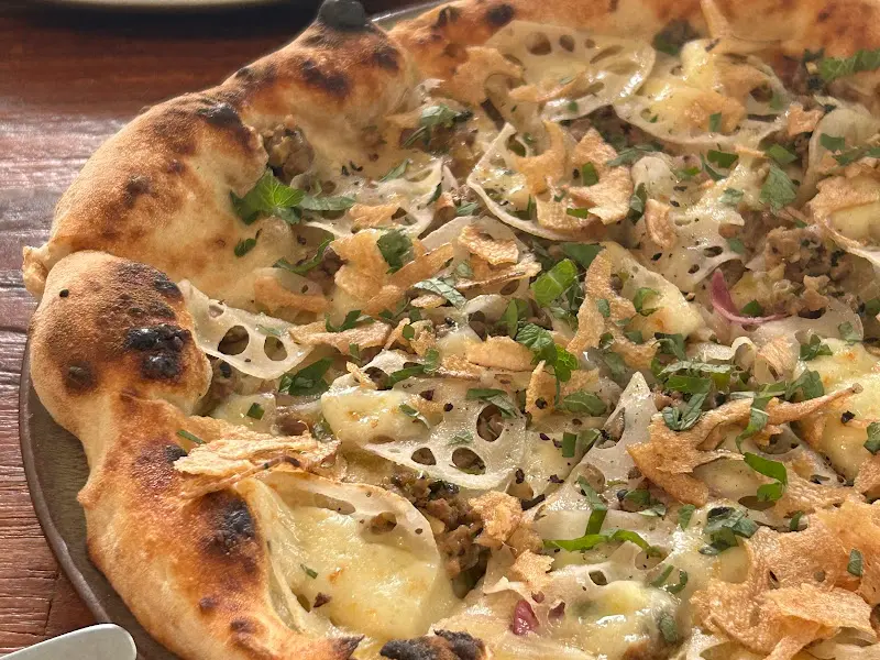 화덕피자 근접샷