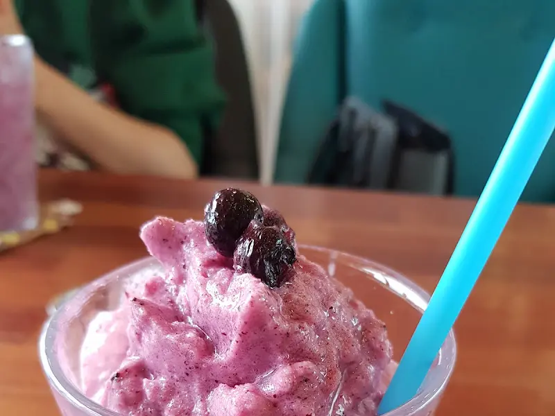 블루베리 스무디 근접