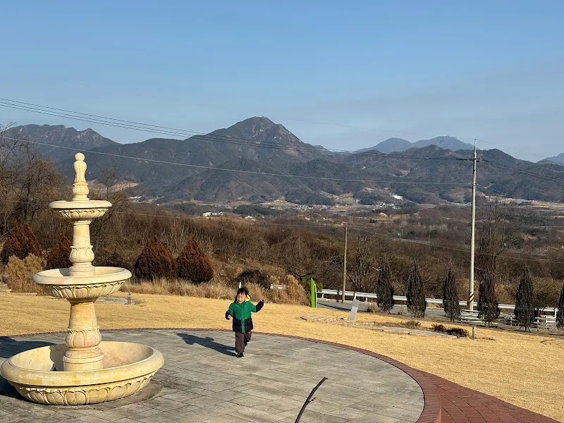 정원의 아름다운 분수