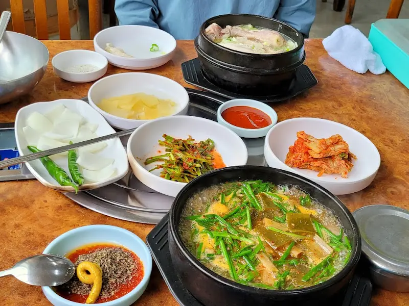 영양탕 한 상 차림