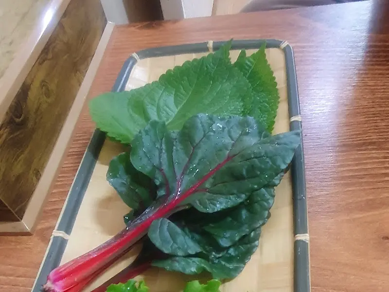 신선한 쌈 채소